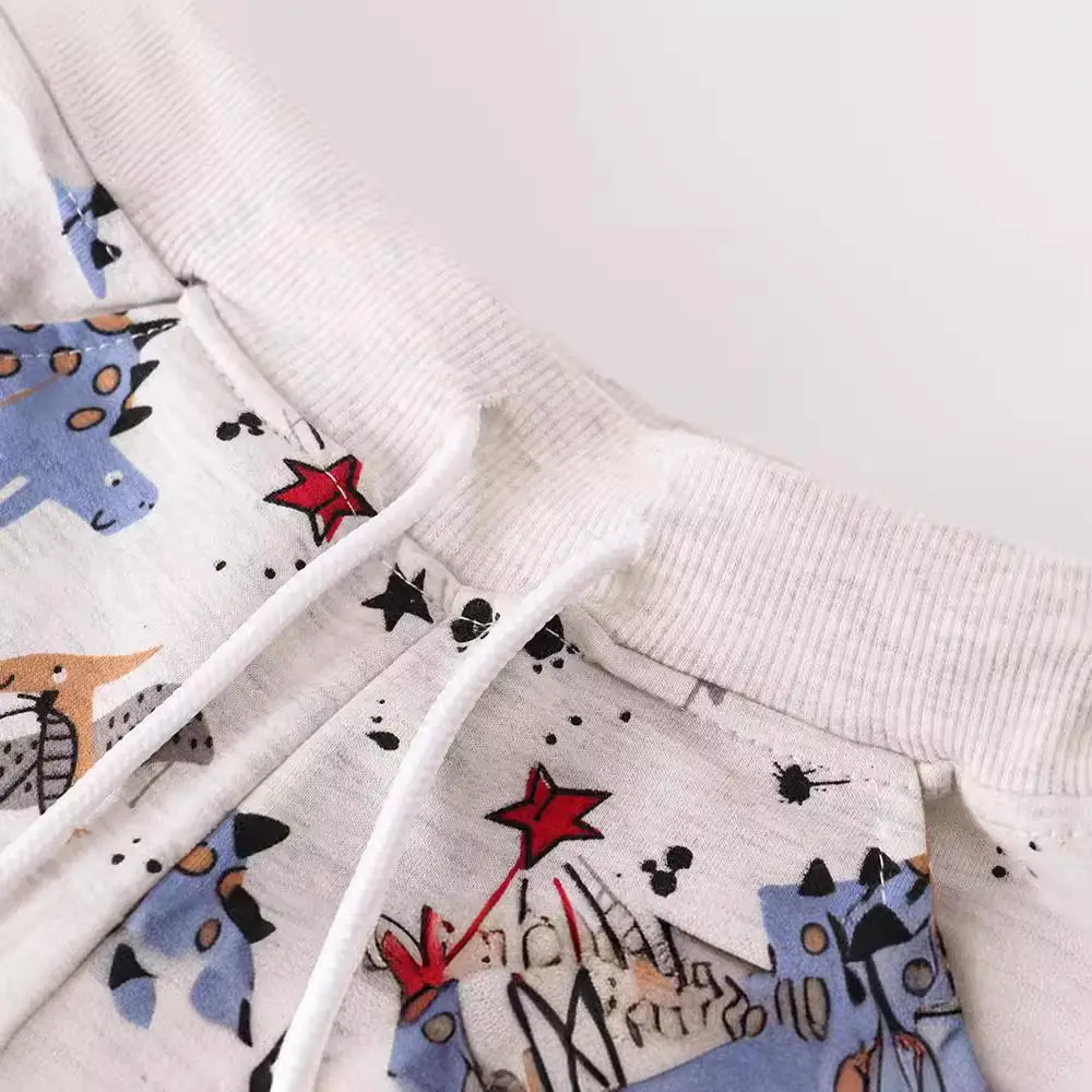 Autumn Winter Kids Cotton Terry Pants for Girls Medium to XL - Image 3