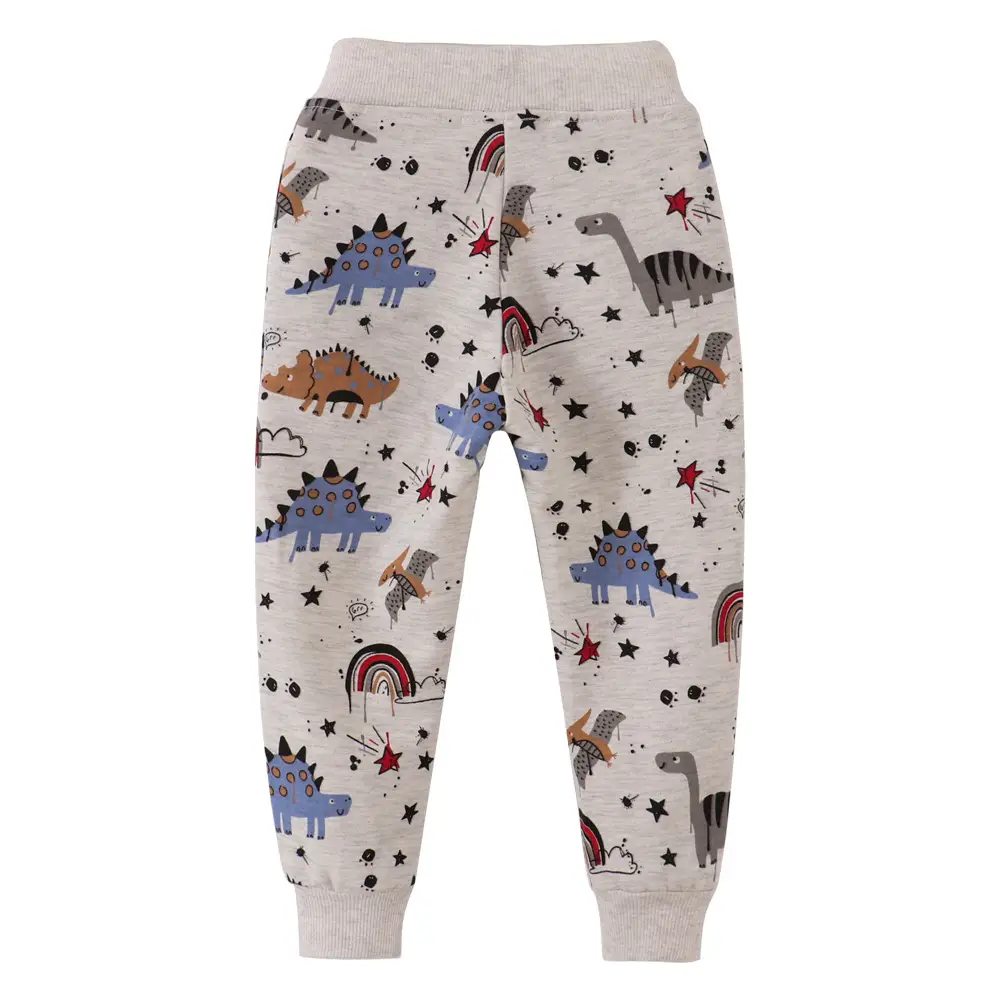Autumn Winter Kids Cotton Terry Pants for Girls Medium to XL - Image 4