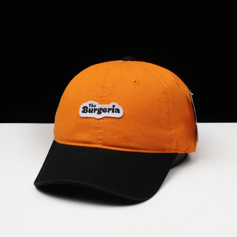 Korean Style Cap for Men Women Blue White Burger Design — feature 1