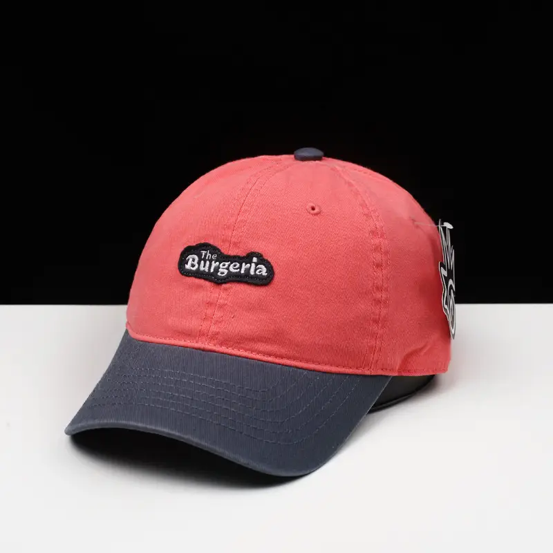 Korean Style Cap for Men Women Blue White Burger Design — feature 2
