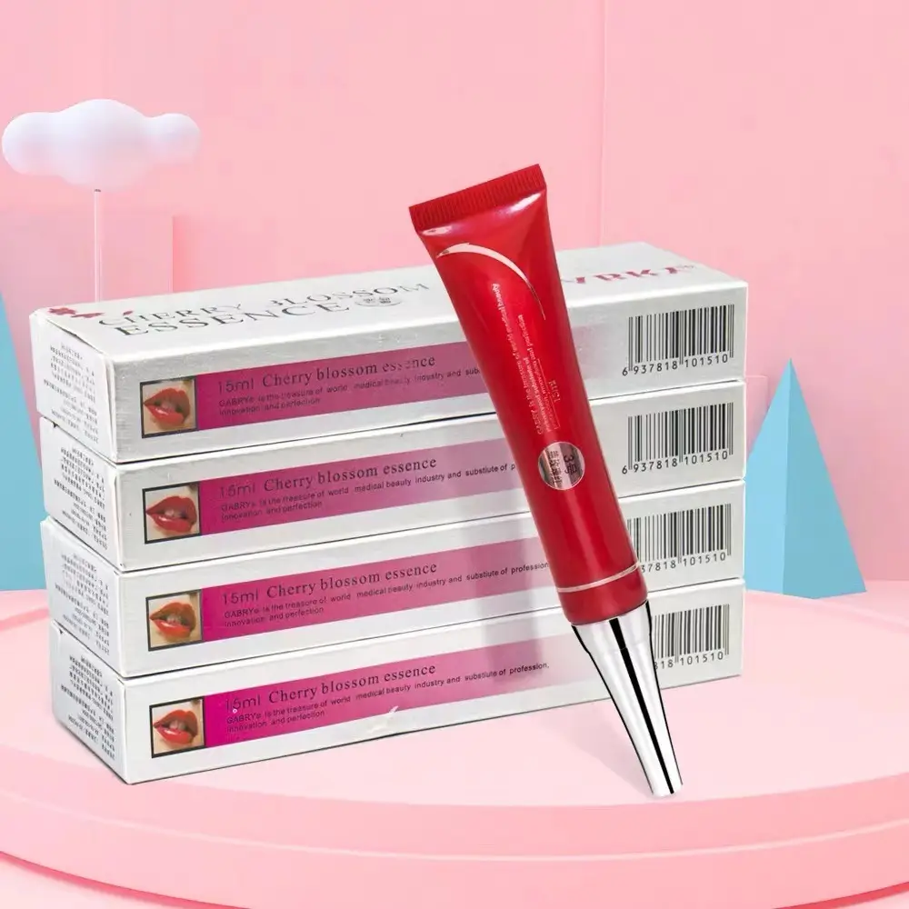 Red Lip Embroidery Reverse Color Lip Gloss - Image 7