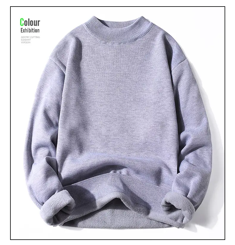 Red Fleece Turtleneck Sweater for Youth — feature 14