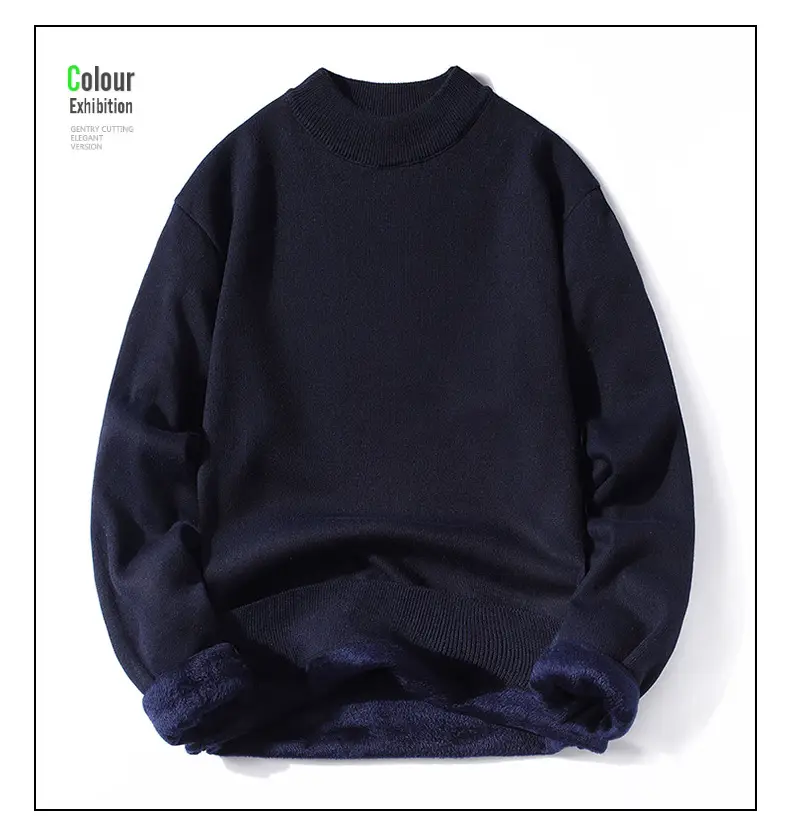 Red Fleece Turtleneck Sweater for Youth — feature 16