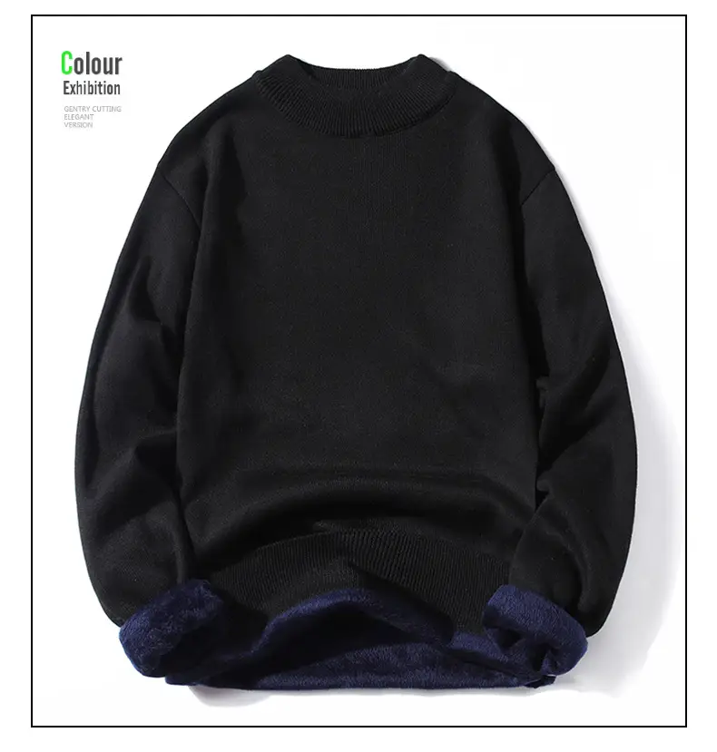 Red Fleece Turtleneck Sweater for Youth — feature 19