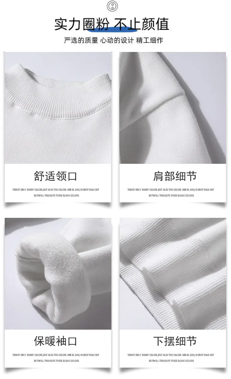 Red Fleece Turtleneck Sweater for Youth — feature 6