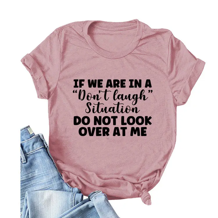 Yellow Casual T-Shirt with "Don't Laugh" Print - Image 25