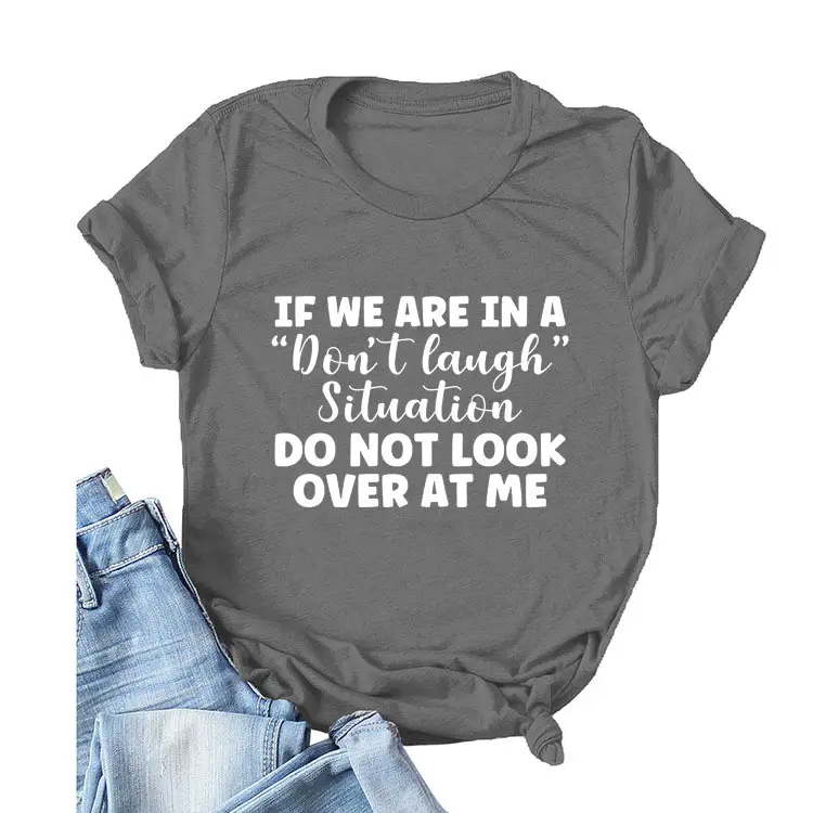 Yellow Casual T-Shirt with "Don't Laugh" Print - Image 27