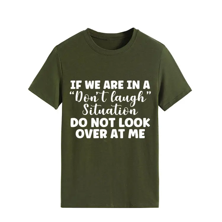 Yellow Casual T-Shirt with "Don't Laugh" Print - Image 10