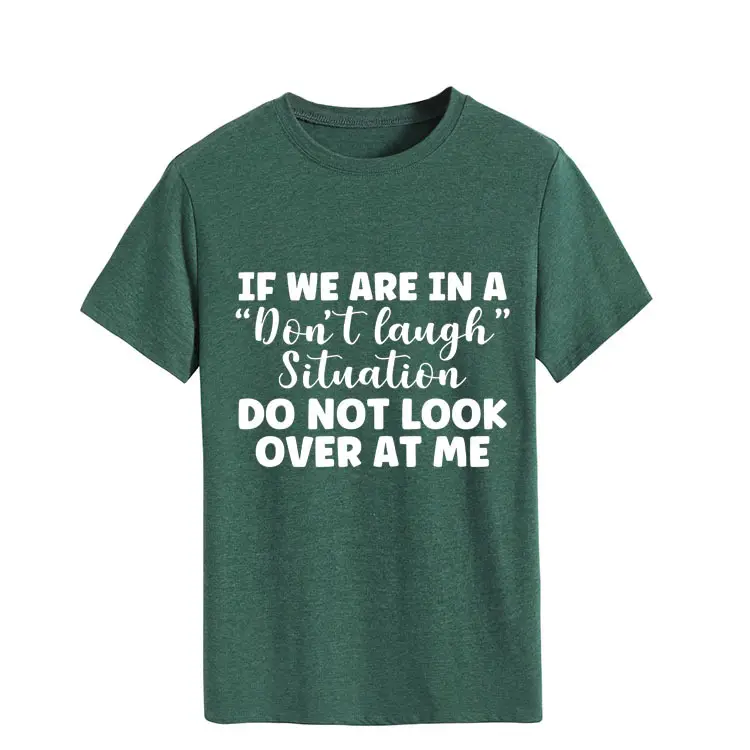 Yellow Casual T-Shirt with "Don't Laugh" Print - Image 12