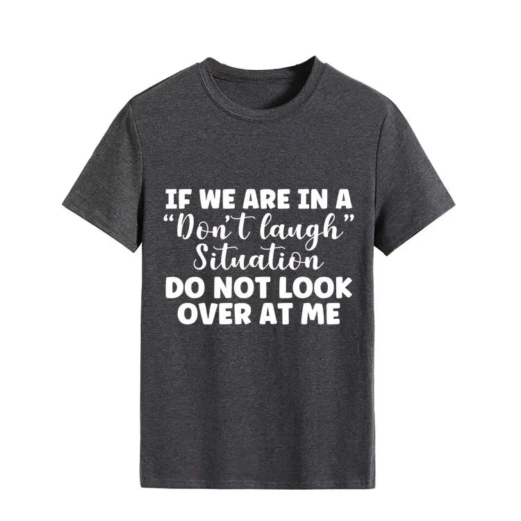 Yellow Casual T-Shirt with "Don't Laugh" Print - Image 20