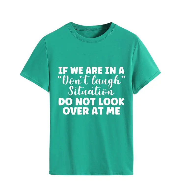Yellow Casual T-Shirt with "Don't Laugh" Print - Image 21