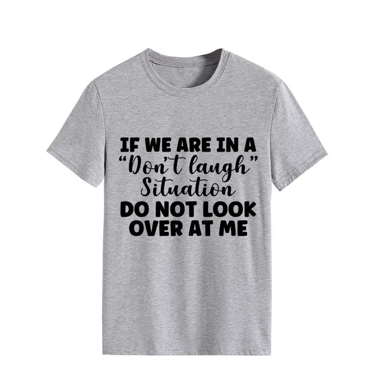 Yellow Casual T-Shirt with "Don't Laugh" Print - Image 4
