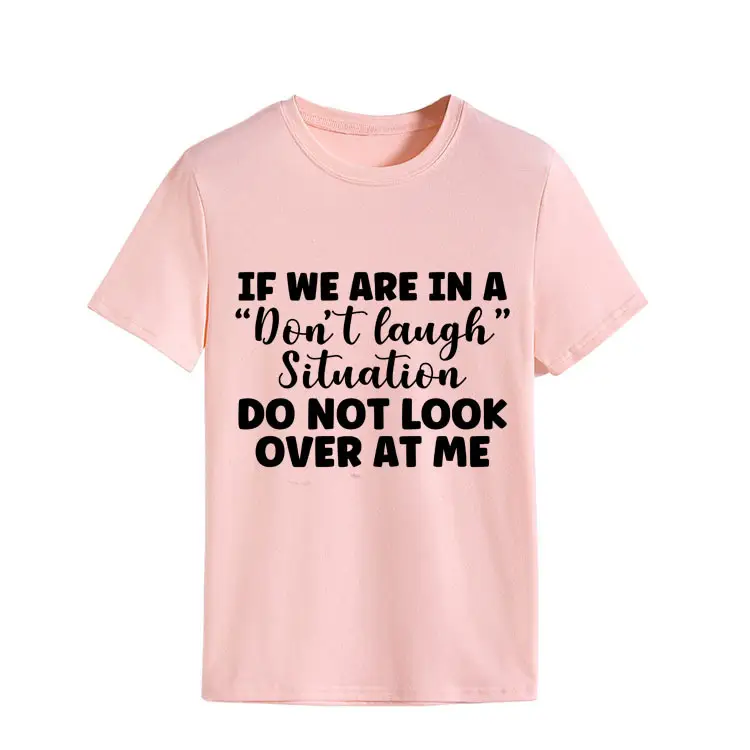 Yellow Casual T-Shirt with "Don't Laugh" Print - Image 6