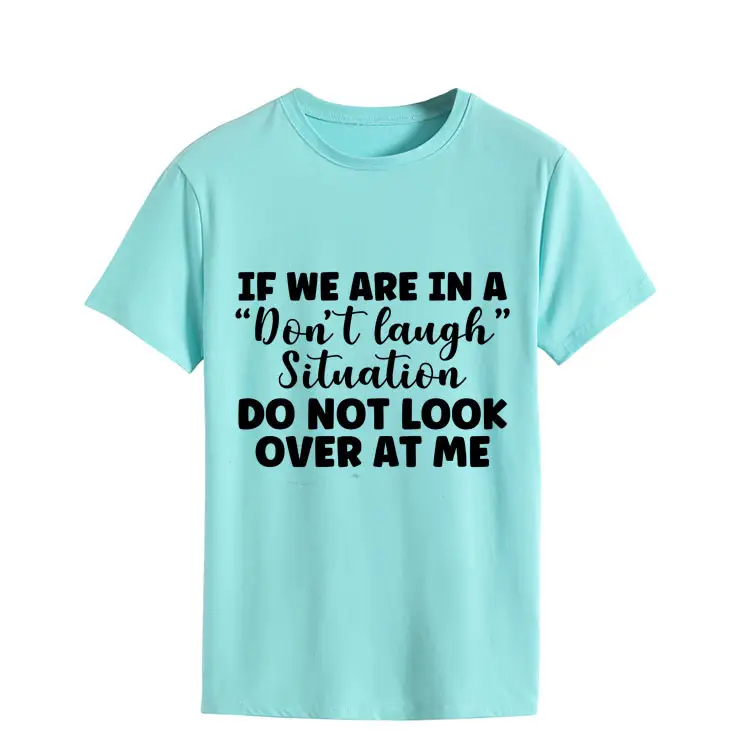 Yellow Casual T-Shirt with "Don't Laugh" Print - Image 7