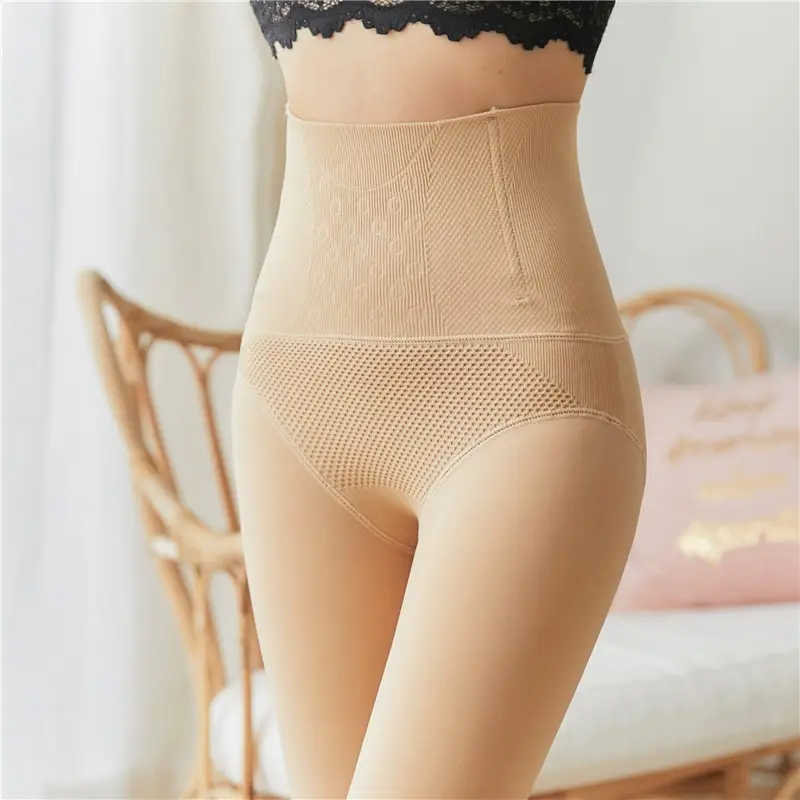 Women's Fleece Leggings Fishbone Design Winter Warm - Image 7