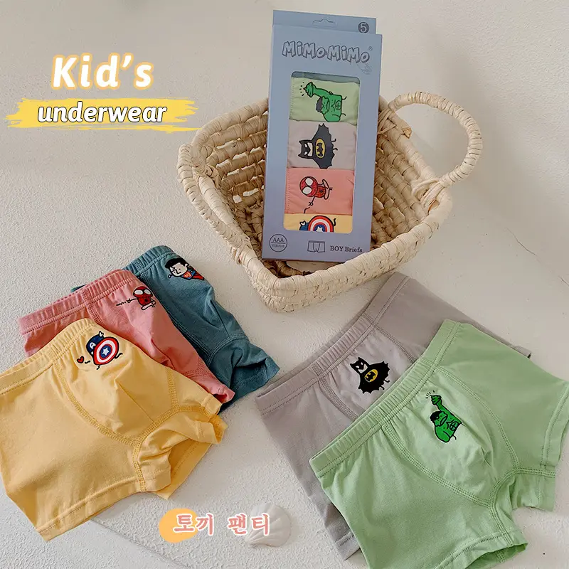 Mimo Men's Cotton Boxer Shorts 3Pcs Anti-Bacterial Cute Cartoon — feature 6