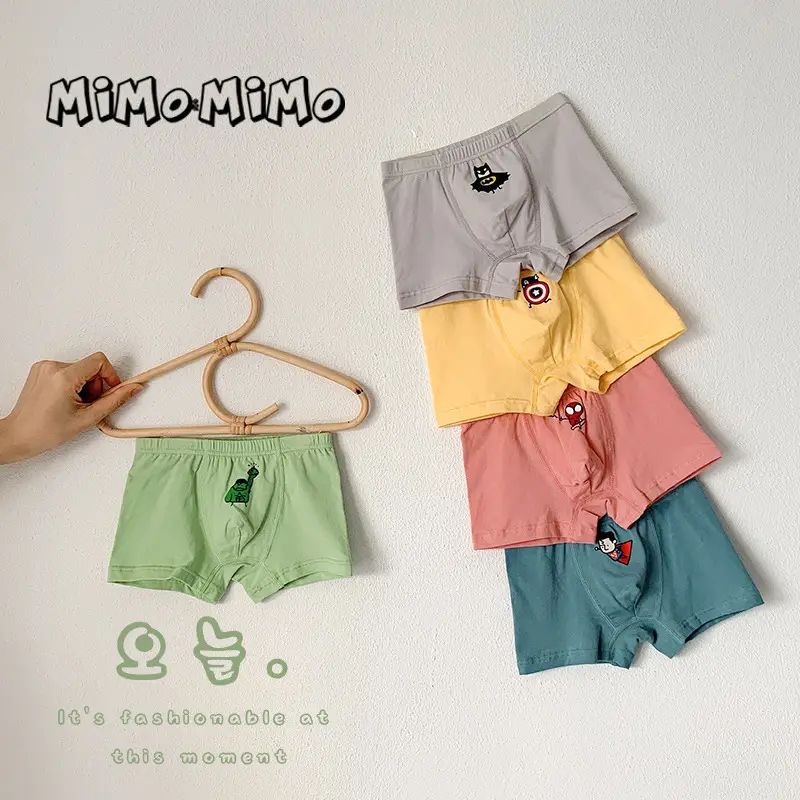 Mimo Men's Cotton Boxer Shorts 3Pcs Anti-Bacterial Cute Cartoon — feature 7