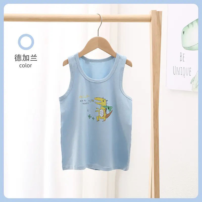 Lycra Boneless Baby Vest Sleeveless Summer T-Shirt - Image 3