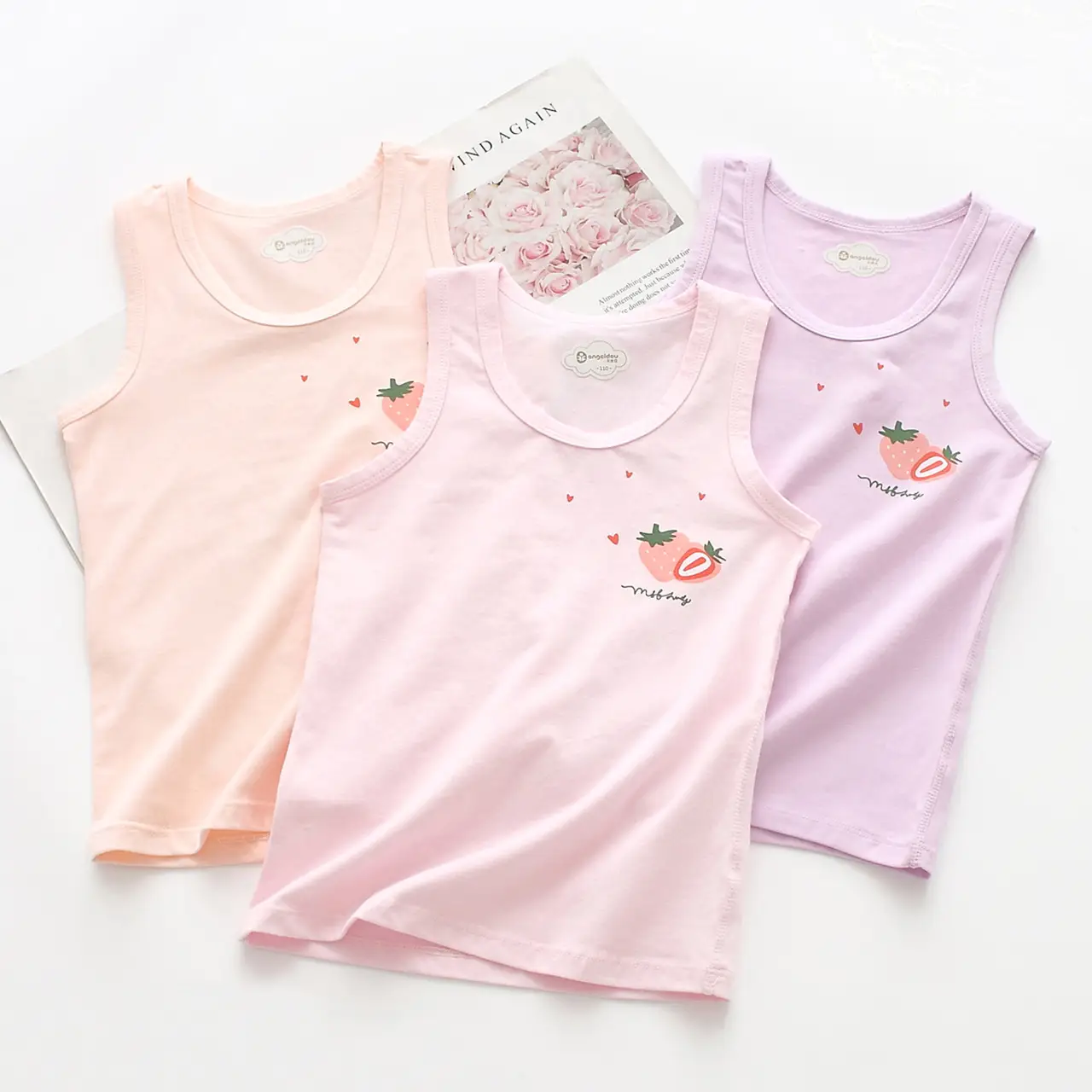 Lycra Boneless Baby Vest Sleeveless Summer T-Shirt - Image 30