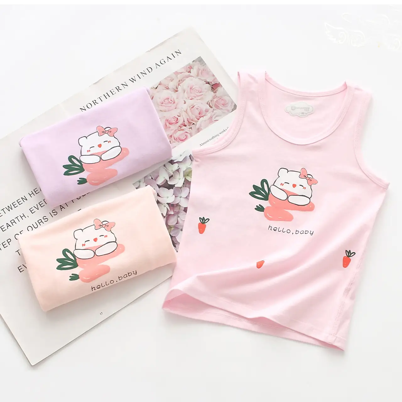 Lycra Boneless Baby Vest Sleeveless Summer T-Shirt - Image 31