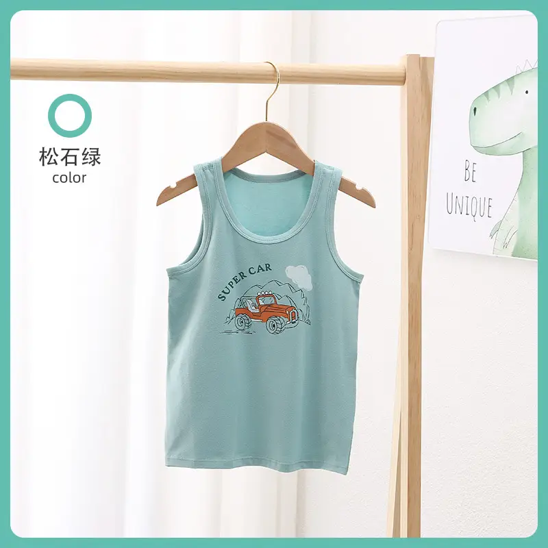 Lycra Boneless Baby Vest Sleeveless Summer T-Shirt - Image 2