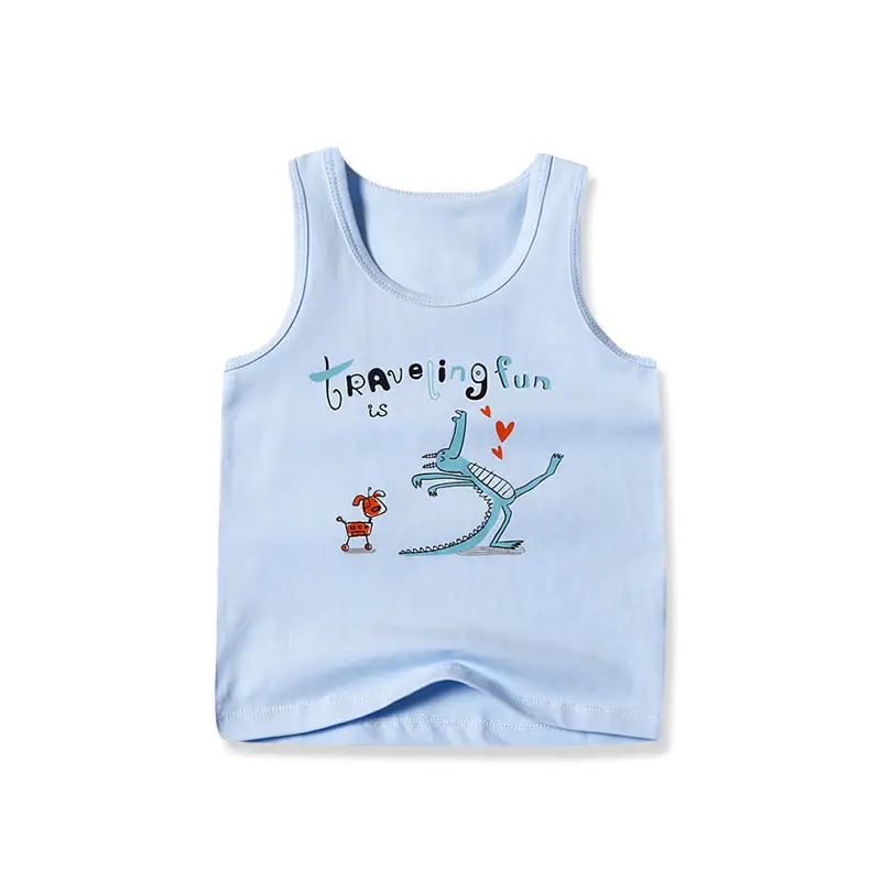 Lycra Boneless Baby Vest Sleeveless Summer T-Shirt - Image 20
