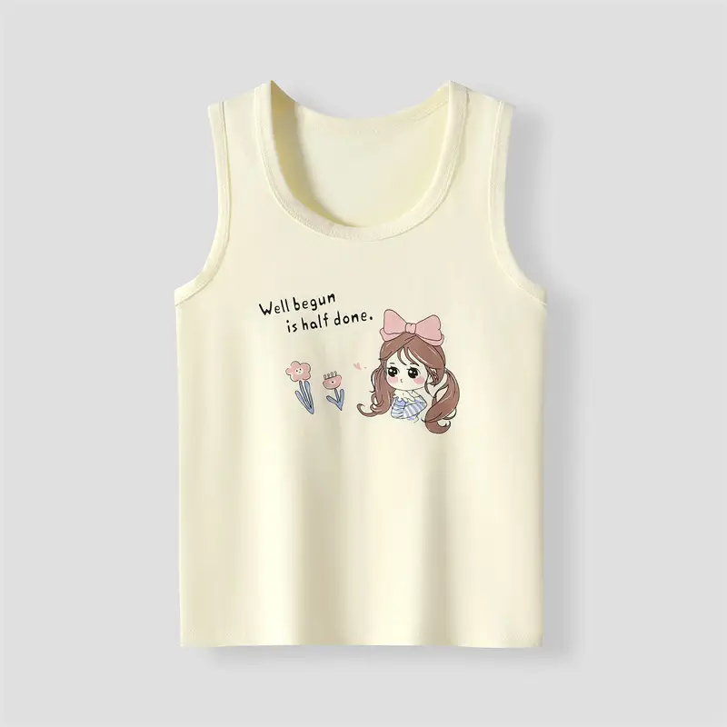 Lycra Boneless Baby Vest Sleeveless Summer T-Shirt - Image 25