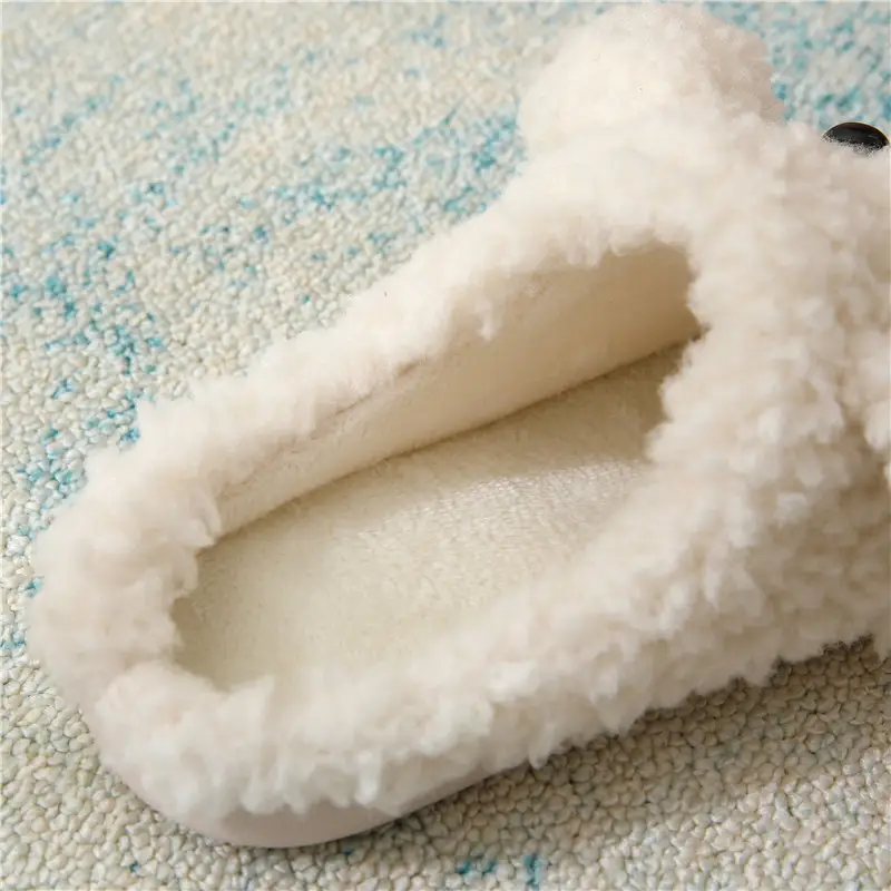 2023 new home cotton slippers winter lovers warm non-slip indoor cute cartoon plush slippers wholesale