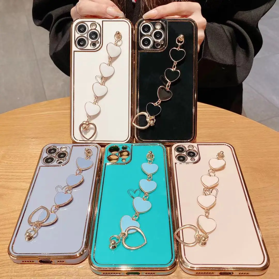 Apple 12Promax Phone Case with Love Bracelet & Eye Protection - Image 6