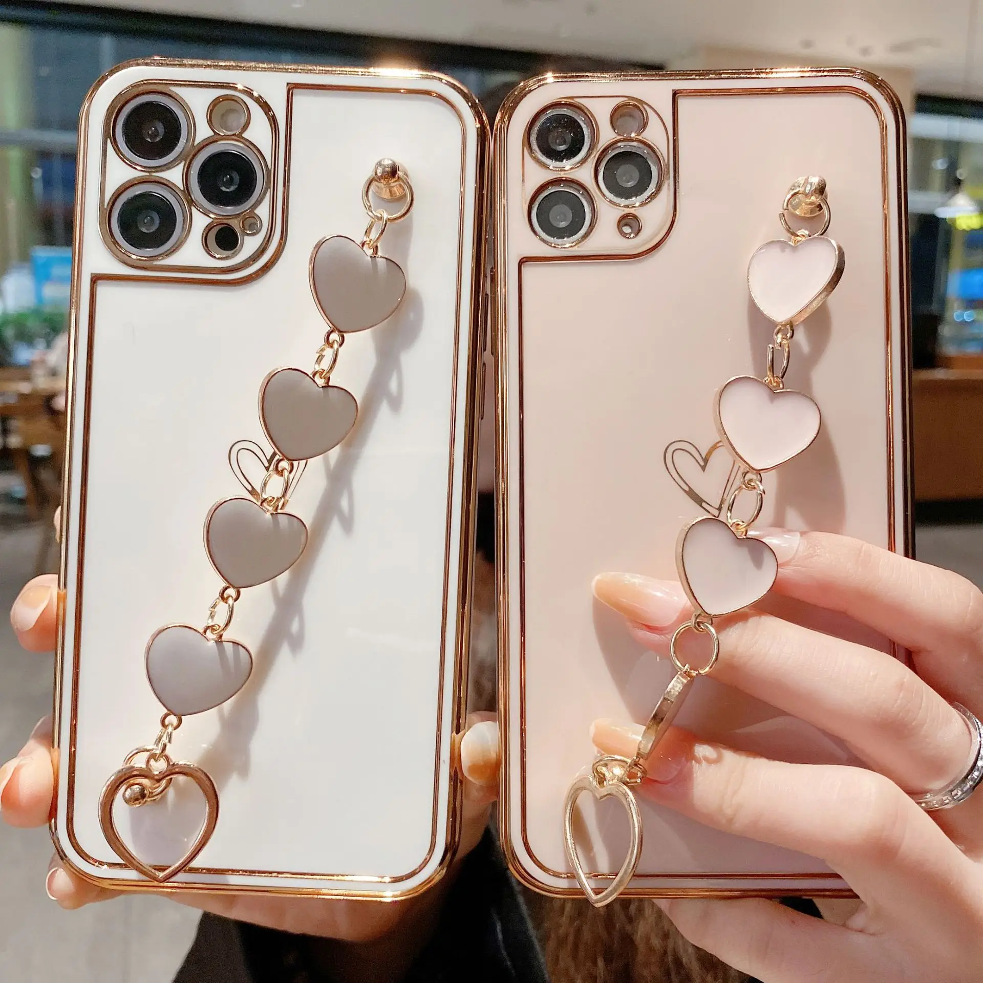 Apple 12Promax Phone Case with Love Bracelet & Eye Protection - Image 7