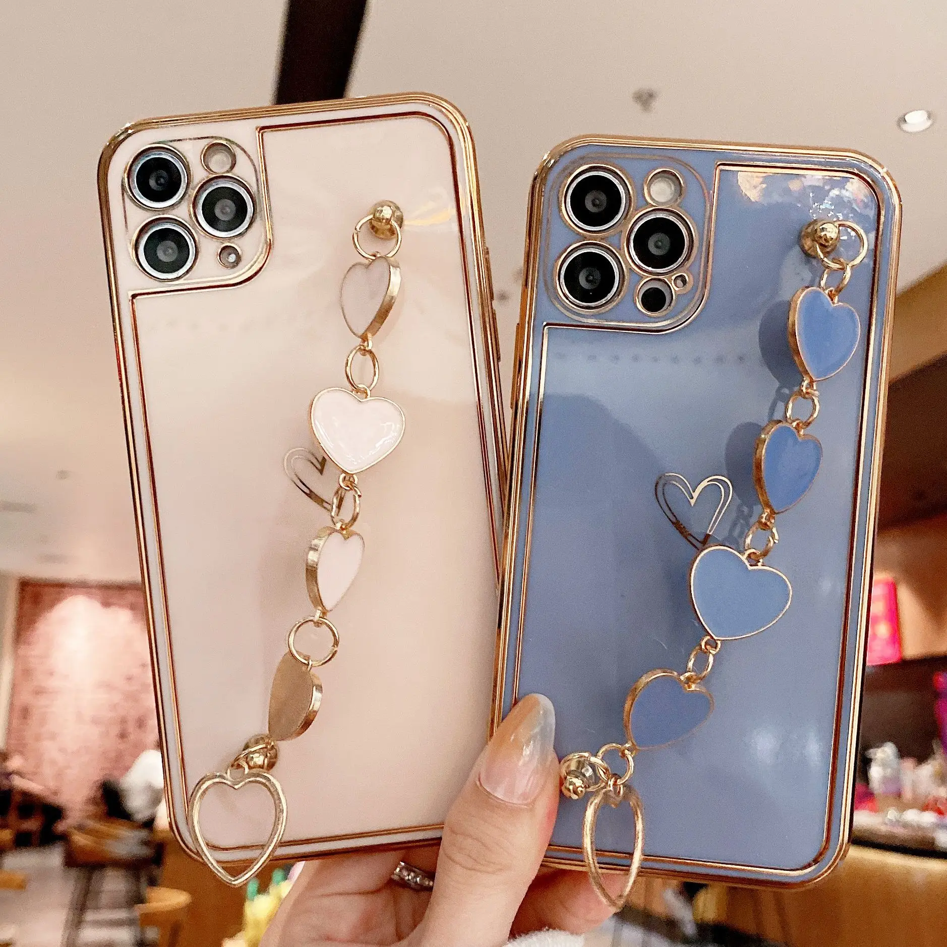 Apple 12Promax Phone Case with Love Bracelet & Eye Protection - Image 8