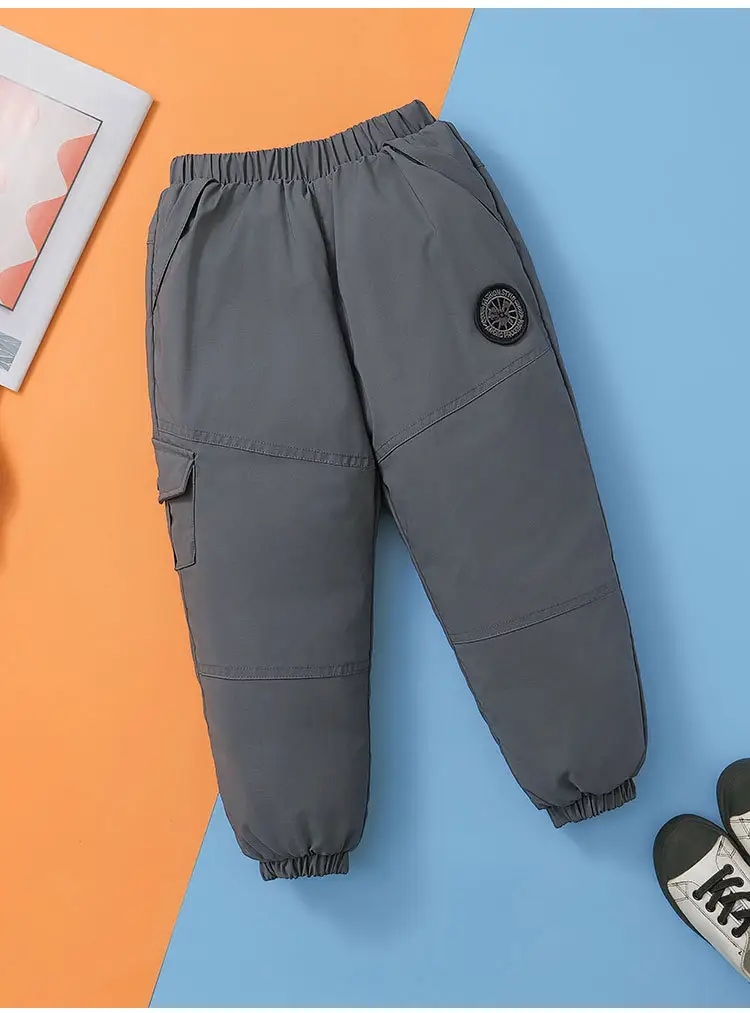 Wholesale Thickened Baby Pants Red for Boys Girls Autumn Winter — feature 13