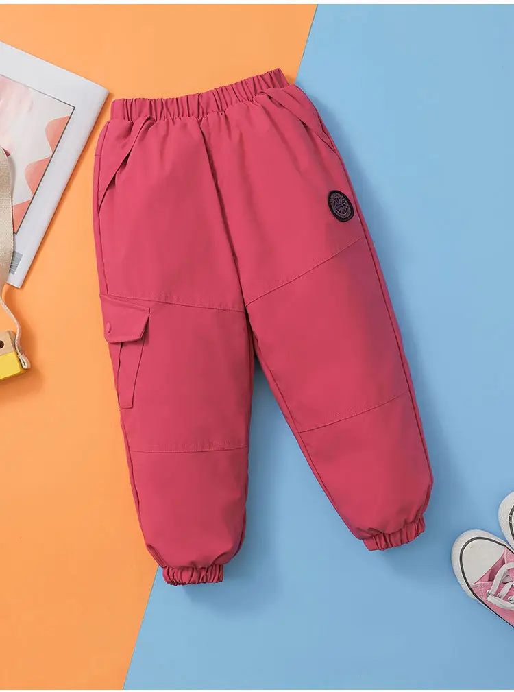 Wholesale Thickened Baby Pants Red for Boys Girls Autumn Winter — feature 14