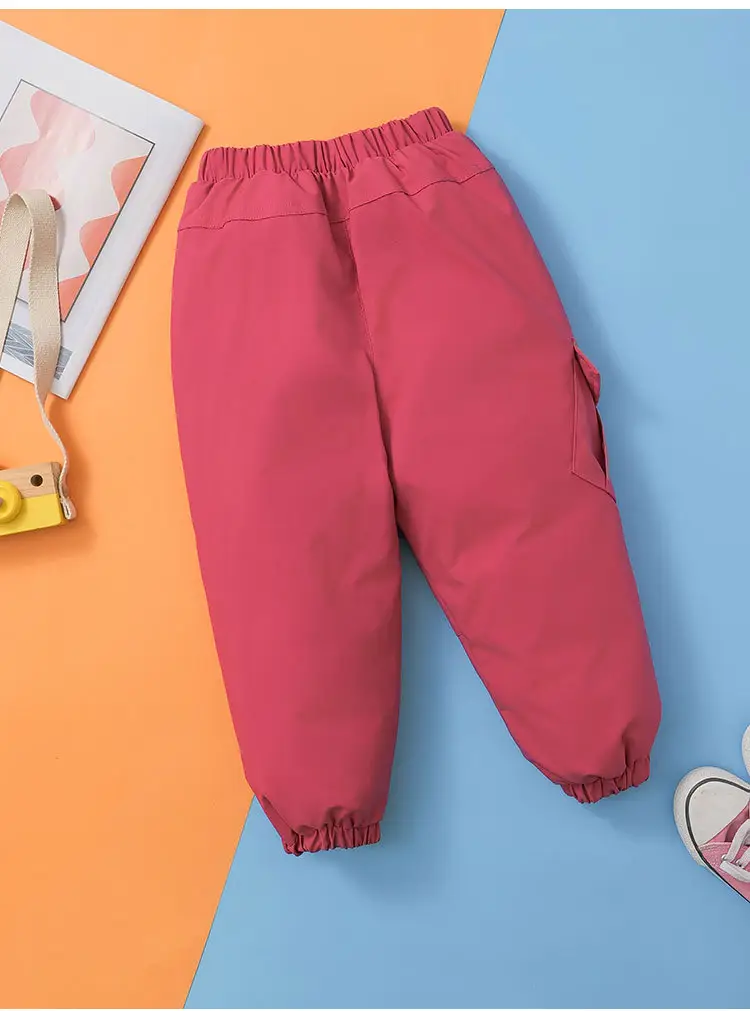 Wholesale Thickened Baby Pants Red for Boys Girls Autumn Winter — feature 15