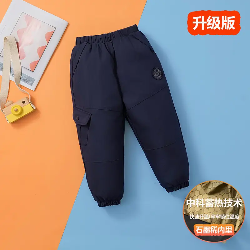 Wholesale Thickened Baby Pants Red for Boys Girls Autumn Winter - Image 2