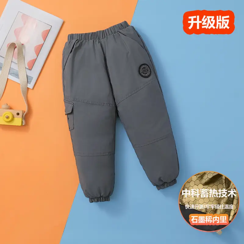 Wholesale Thickened Baby Pants Red for Boys Girls Autumn Winter - Image 4