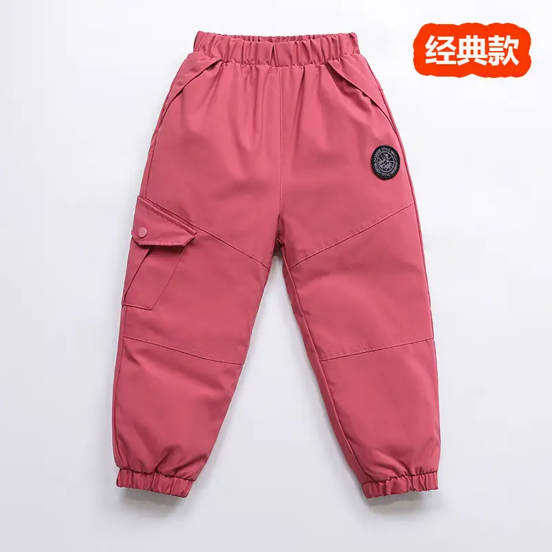 Wholesale Thickened Baby Pants Red for Boys Girls Autumn Winter - Image 7