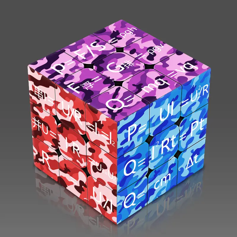 Rubik's Cube Chemical Element Puzzle 3D Multi-Color