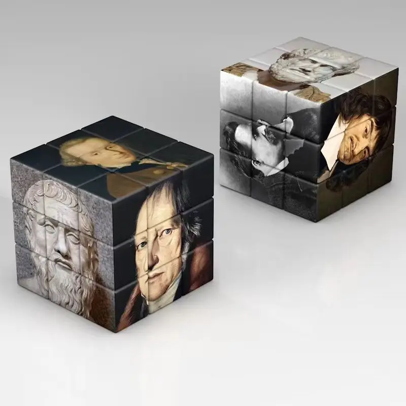 Rubik's Cube Chemical Element Puzzle 3D Multi-Color