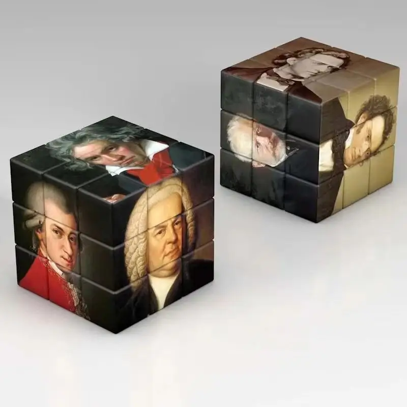 Rubik's Cube Chemical Element Puzzle 3D Multi-Color
