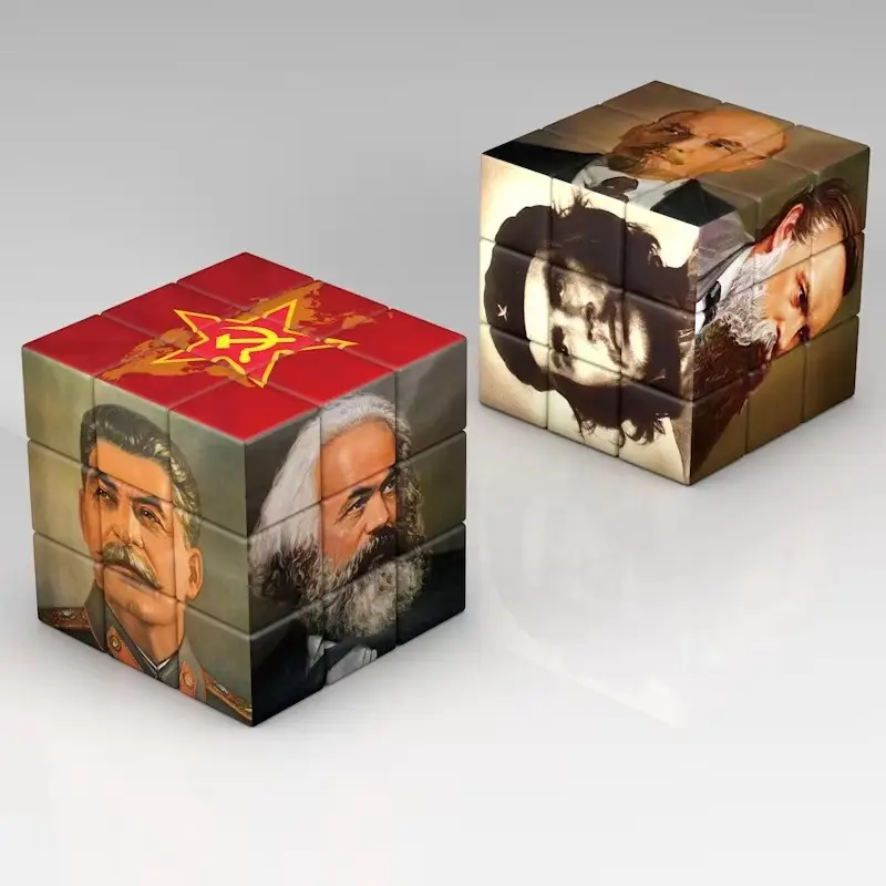 Rubik's Cube Chemical Element Puzzle 3D Multi-Color