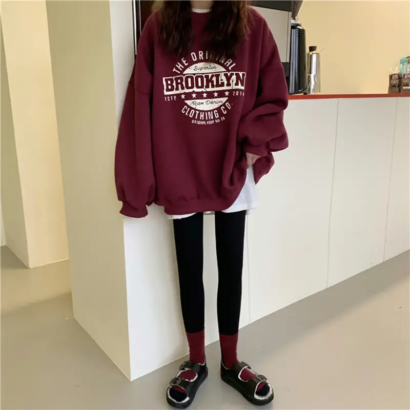 Women's Grey Hooded Sweatshirt 2025 Autumn New - Image 6