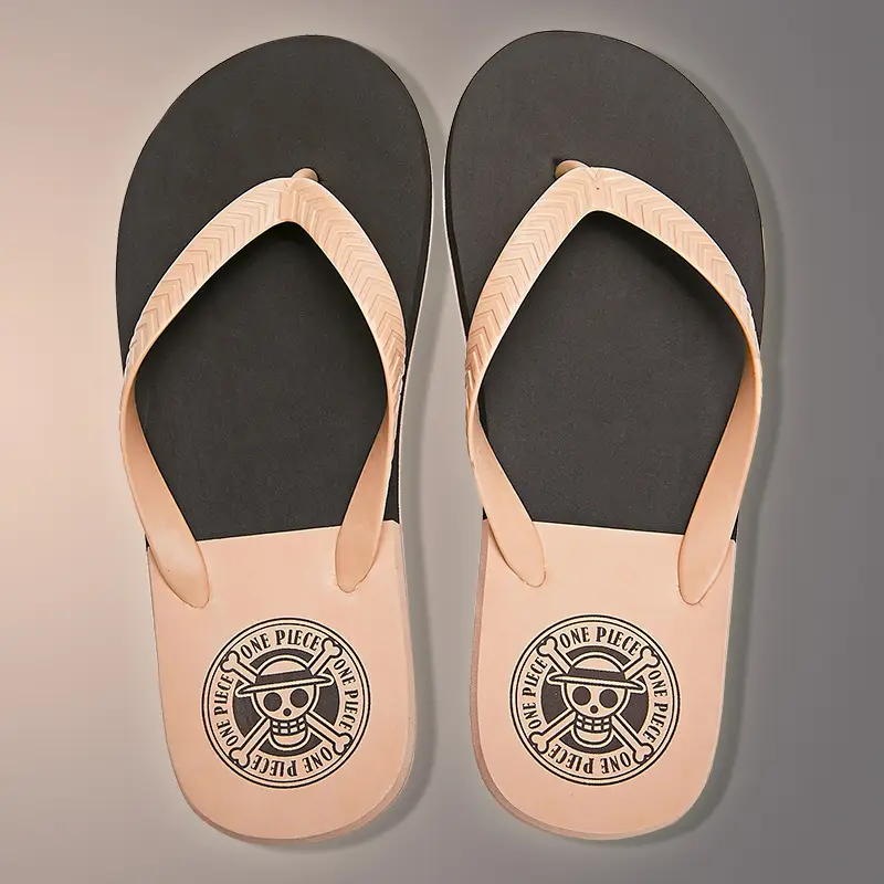 Men's One Piece Printed Flip Flops Summer Casual