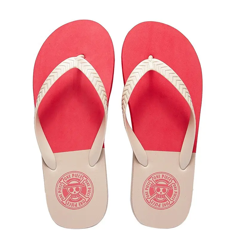 Men's One Piece Printed Flip Flops Summer Casual
