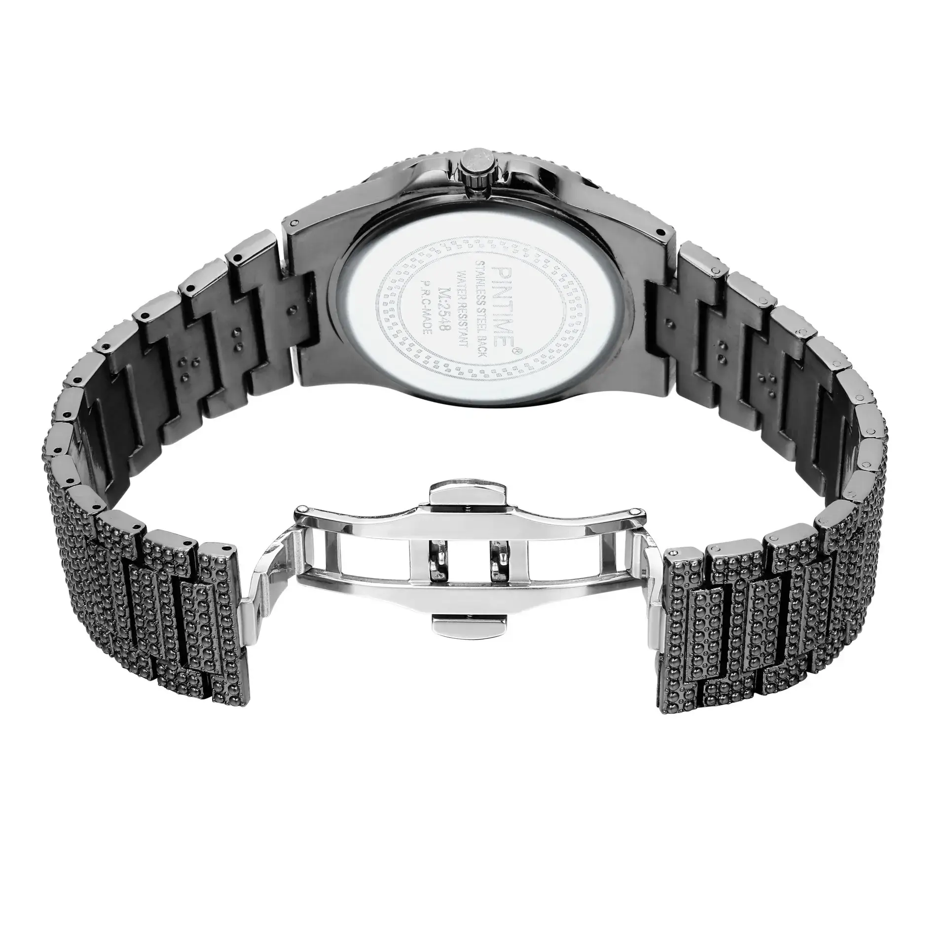 Diamond Encrusted Men's Watch with Star Design - Image 8
