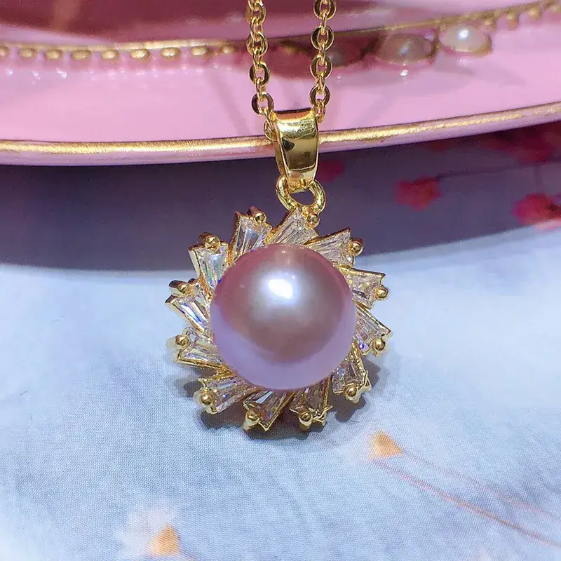 Korean Pearl Pendant Women 9mm Elegant Jewelry - Image 3