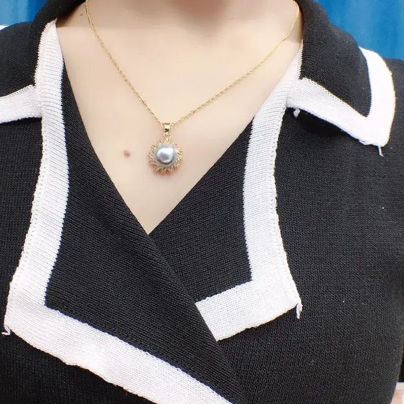 Korean Pearl Pendant Women 9mm Elegant Jewelry - Image 6