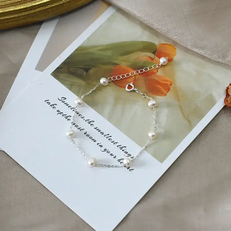Freshwater Pearl Bracelet for Women Gypsophila