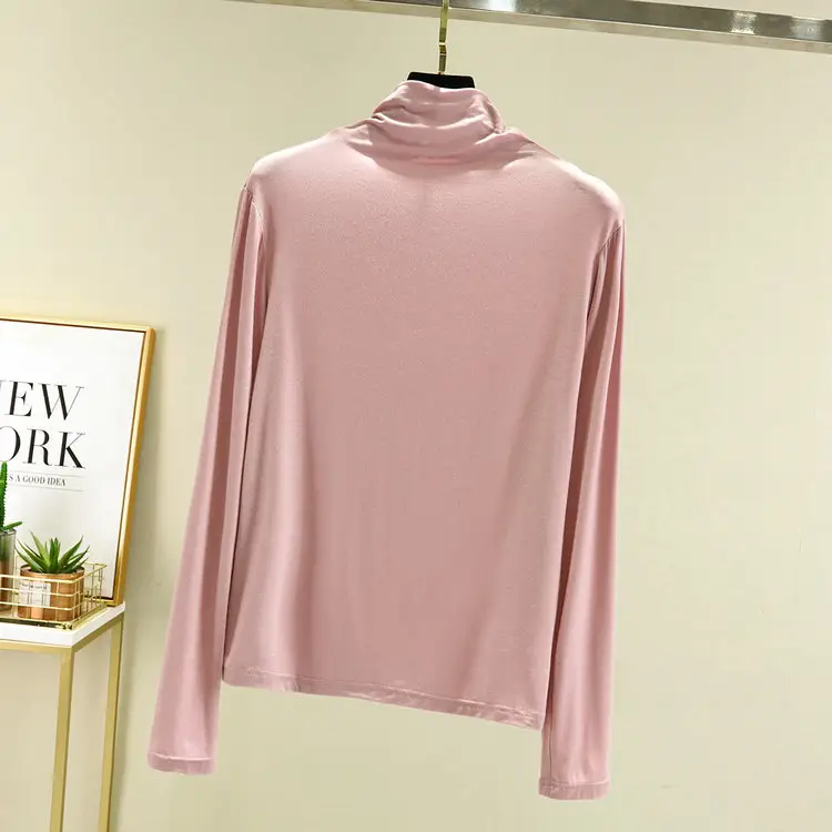 Women Long Sleeve T-Shirt Green Grey Red Blue - Image 20