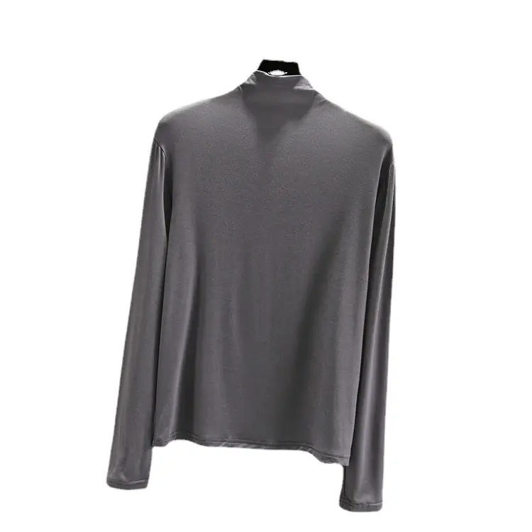 Women Long Sleeve T-Shirt Green Grey Red Blue - Image 23